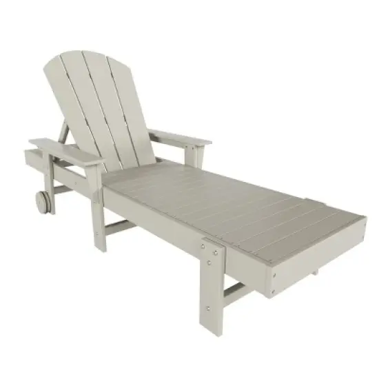 WestinTrends Malibu Reclining Chaise Lounge With Arms & Wheels image {17}