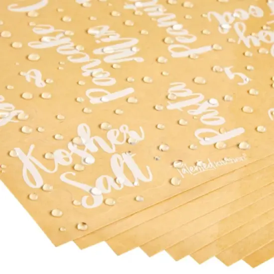 Talented Kitchen 135 Pack White Cursive Pantry Labels, Kitchen Food Storage Label Stickers for Containers, Jars and Canisters image {4}