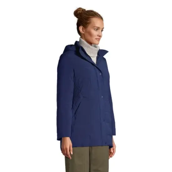Lands' End Women's Quilted Stretch Down Coat image {1}