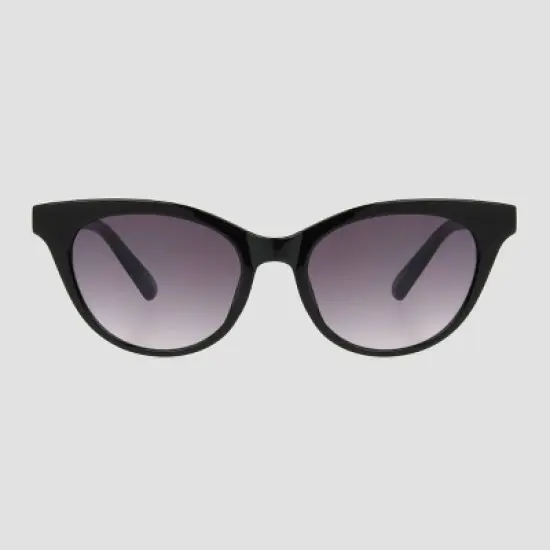 Women's Narrow Cateye Sunglasses - Universal Thread&trade; Black image {1}