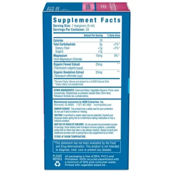 Mommy's Bliss Baby Constipation Ease + Prebiotics - 4oz (24 servings) image {6}