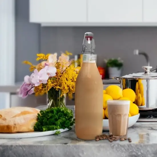 Nevlers Round Airtight Swing Top Bottles - Glass 17oz (6pk) image {5}