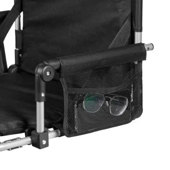 Alpcour Stadium Seat - Foldable, Padded Bleacher Chair with Backrest, Armrest, Pockets, & Cup Holder image {4}