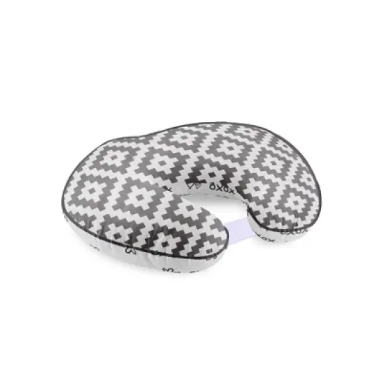 Bacati - 3 pc Love Aztec Print Gray Hugster Feeding & Infant Support Nursing Pillow image {5}