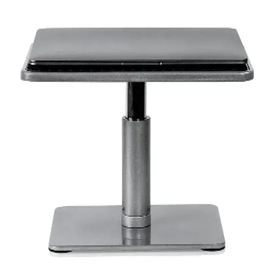 Mount-It! Adjustable Height Laptop Stand for MacBook Pro | Wide Platform Laptop & Monitor Desk Riser | For 11-15 in. Laptops | 24-32 in. Monitor Riser image {4}