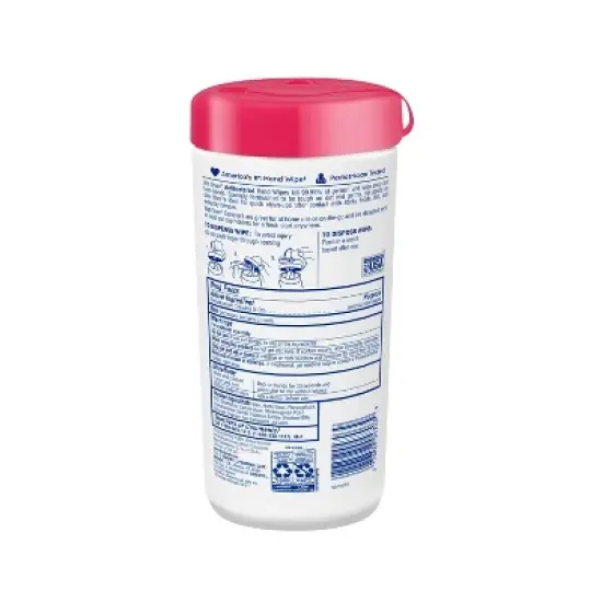 Wet Ones Antibacterial Hand Wipes Canister - Fresh Scent - 40ct image {1}