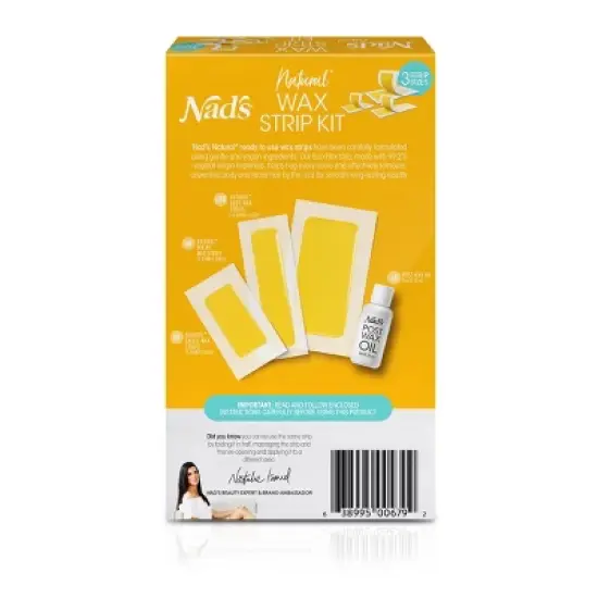 Nad's Natural Wax Strip Kit - 32ct image {2}