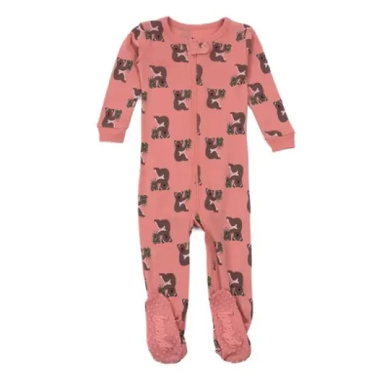 Leveret Footed Sleeper Cotton Girls Pajamas image {13}