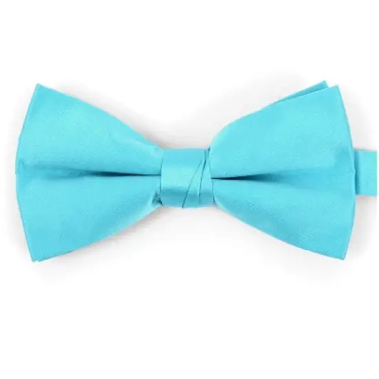 Men's Pre-tied Adjustable Length Bow Tie - Formal Tuxedo Solid Color image {2}