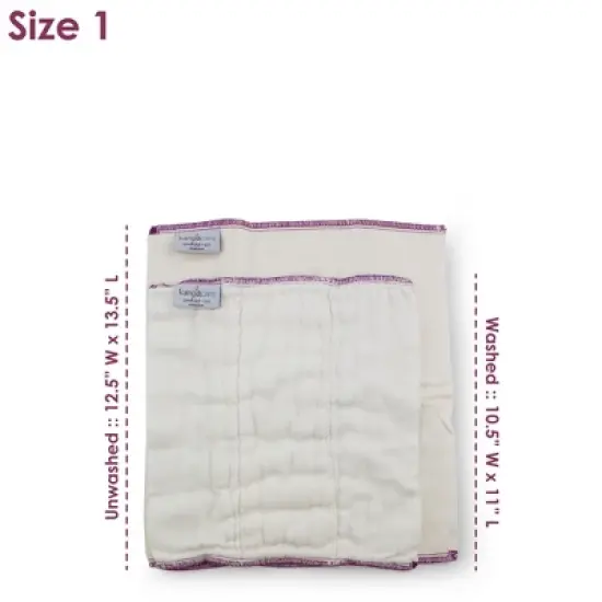 Kanga Care Reusable Prefold Cloth Diaper image {2}