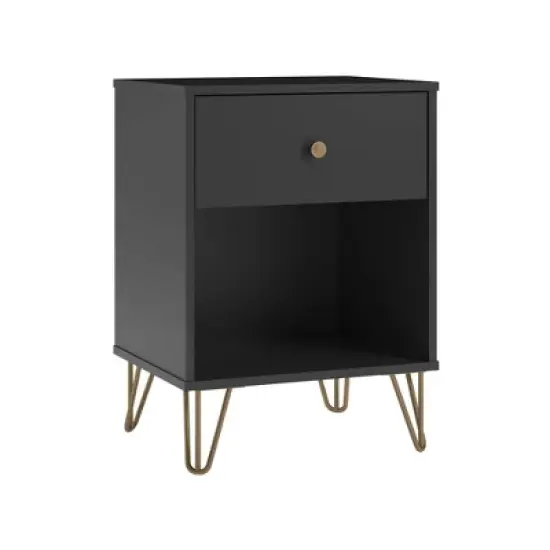 Owen Nightstand Black - Novogratz image {3}