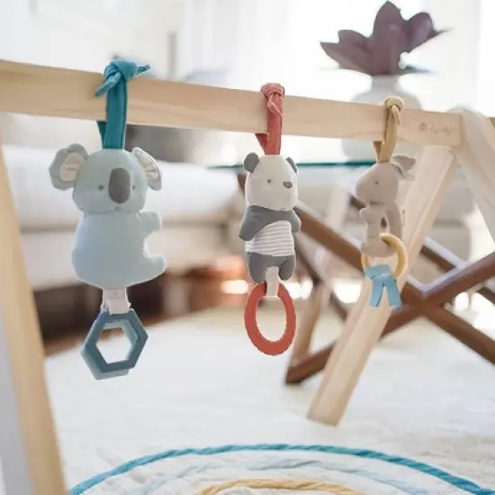 Itzy Ritzy Wooden Ritzy Activity Gym with Playmat and Three Removable Toys image {11}