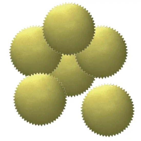 Hayes Publishing Blank 2" Gold Certificate Seals 50 Per Pack 6 Packs (H-VA313-6) image {1}