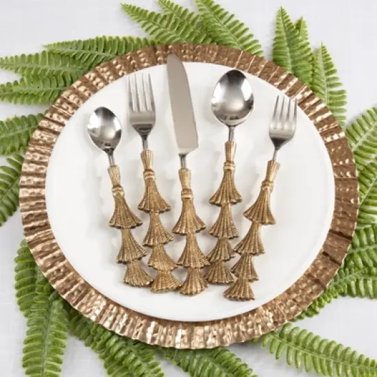 Saro Lifestyle Merry Tree Holiday Flatware image {1}