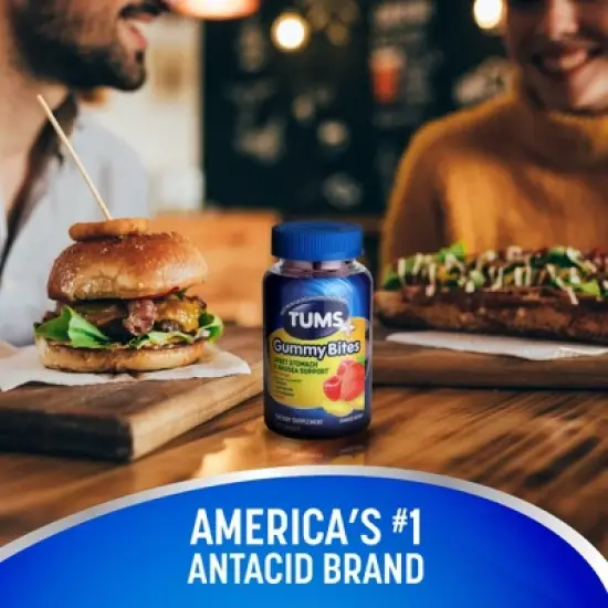 Tums + Upset Stomach & Nausea Support Gummy Bites - Ginger Berry - 45ct image {5}