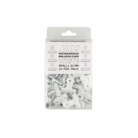 JAM Paper Bulldog Clip White 521312118 image {5}