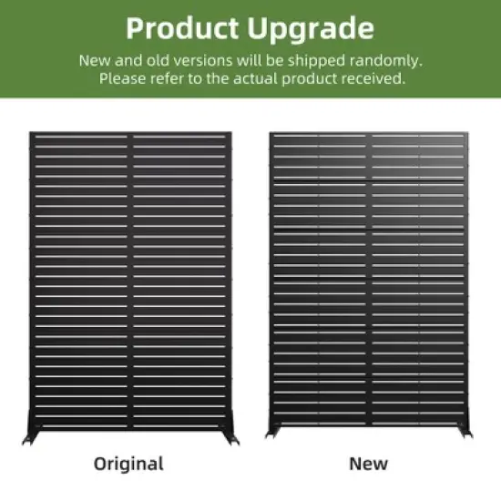 1-Piece Classic Black Galvanized Sheet Screen for Blinds, Privacy Screen image {2}