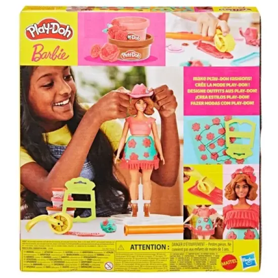 Play-Doh Barbie Florals and Fringe Designer Doll Set image {7}