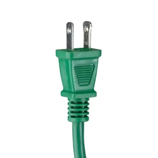 Northlight 40' Green 2-Prong Outdoor Extension Power Cord with End Connector image {2}