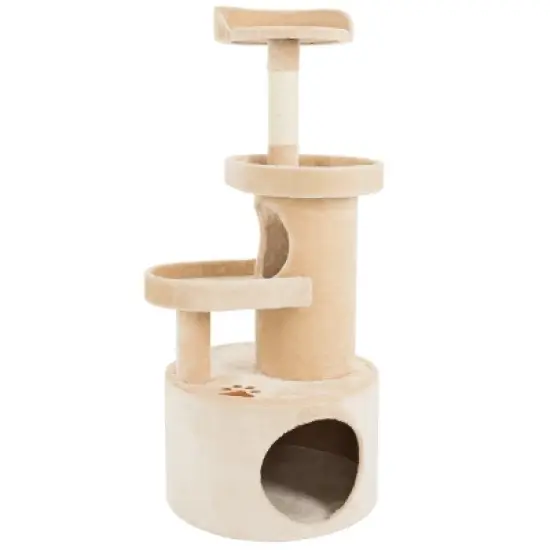 Pet Adobe Cat 4-Tier Kitty Condo and Scratching Post image {5}
