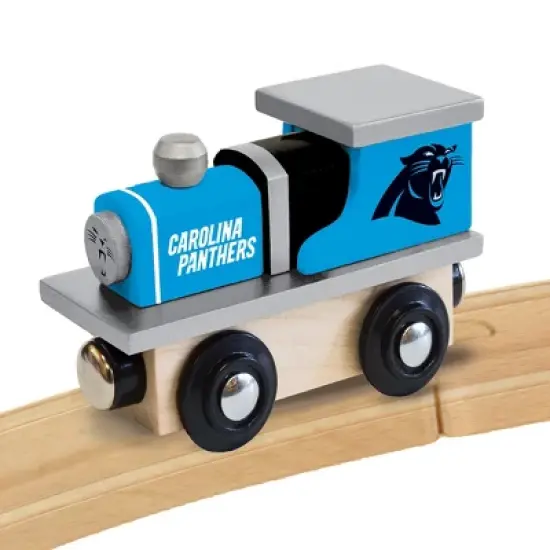 MasterPieces Officially Licensed NFL Carolina Panthers Wooden Toy Train Engine For Kids image {2}