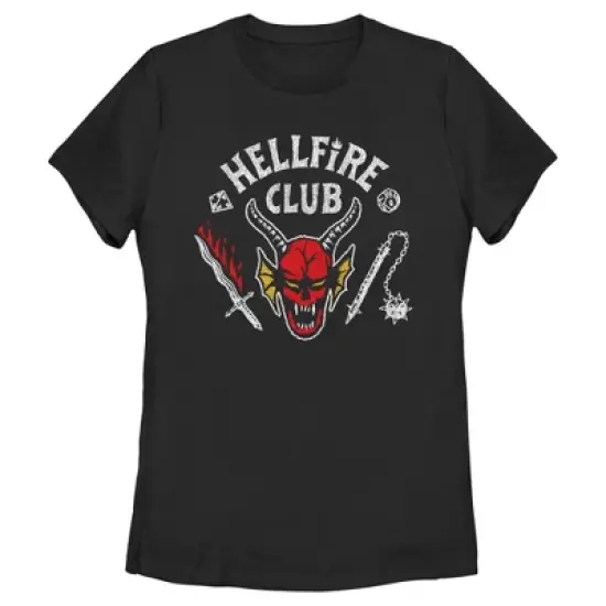 Women's Stranger Things Hellfire Club Costume T-Shirt image {3}