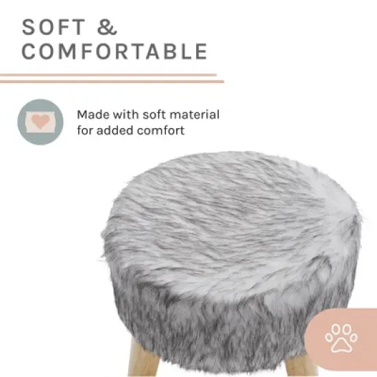 Sam's Pets Chauncy  13"  Cat Tree In White image {7}