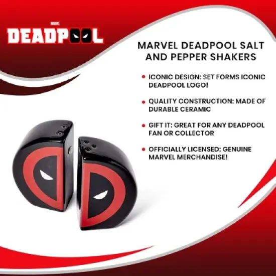 Seven20 Marvel Deadpool Salt and Pepper Shakers image {6}