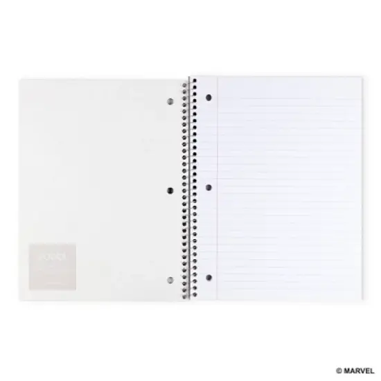 Yoobi Marvel 1 Subject Notebooks 8"x10.5" Wide Ruled with Pen Spider-Man Split, School Supplies image {2}