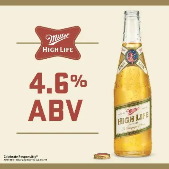 Miller High Life Beer - 6pk/16 fl oz Cans image {1}