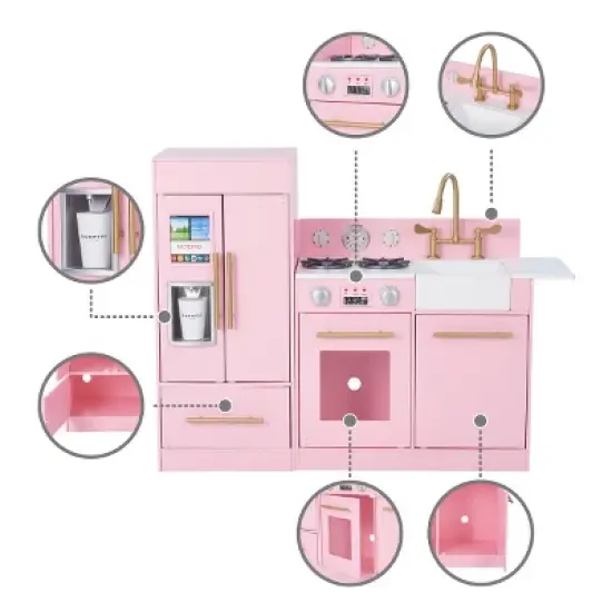 Teamson Kids - Little Chef Charlotte Modern Play Kitchen - Pink image {2}
