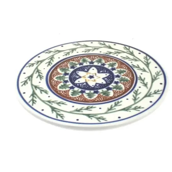 Blue Rose Polish Pottery 1012 Zaklady Trivet image {5}