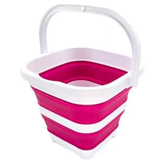 SAMMART 5L (1.3 Gallon) Collapsible Rectangular Handy Basket/Bucket image {12}