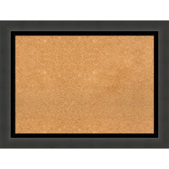 Amanti Art Tuxedo Black Framed Corkboard, Natural Cork image {9}