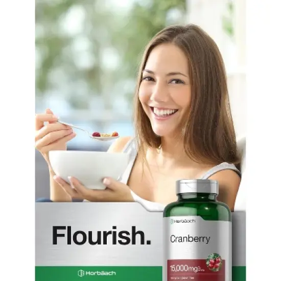 Horbaach Cranberry 15,000mg + Vitamin C | 250 Capsules image {5}