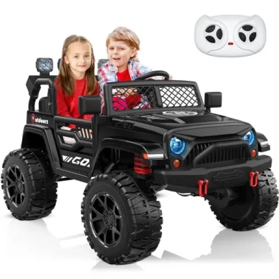 ANPABO 24 V 4WD Truck Two Seater With Parent Remote Control And Bluetooth Music Player 3-8 Years Old image {5}