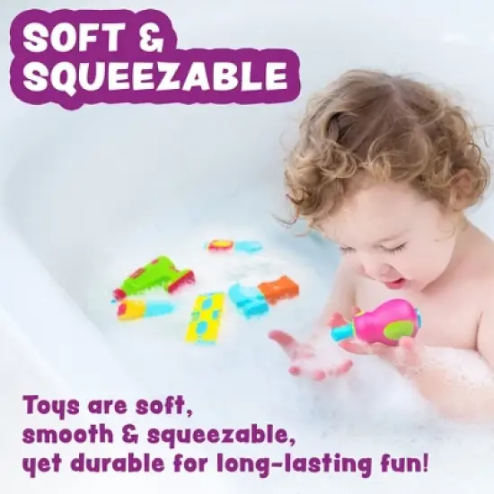 Tub Works Tools Mold Free Bath Toys, 6 Pack image {3}