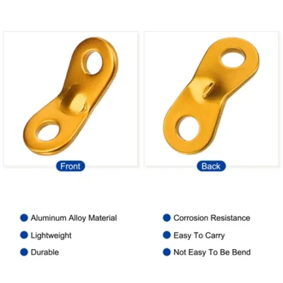 Unique Bargains Aluminum Rope Tensioner Tent Cord Adjuster for Outdoor Camping Travel image {2}