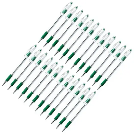 Pentel R.S.V.P. Ballpoint Pen, Fine Point, Green, Pack of 24 image {1}