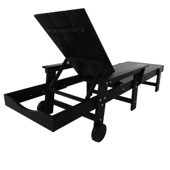 WestinTrends Ashore 2 Piece Reclining Chaise Lounge With Arms & Wheels image {5}