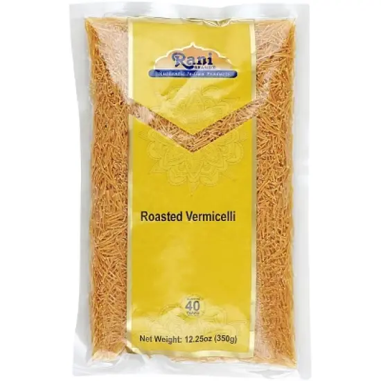 Roasted Vermicelli (Roasted Wheat Noodles) - 12.25oz (350g) Pack of 6 - Rani Brand Authentic Indian Products image {3}