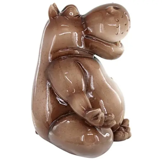 Design Toscano A Ton of Zen Yoga Hippo Garden Statue image {5}