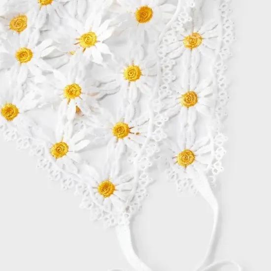 Daisy Knit Headscarf - Wild Fable&trade; White/Yellow image {3}