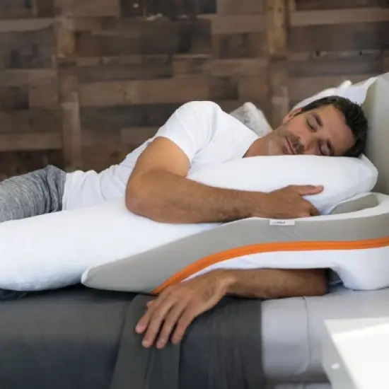 MedCline Reflux Relief System, Bundle - Bed Wedge Pillow for Acid Reflux Relief, Full Body Pillow + Extra Cases image {9}