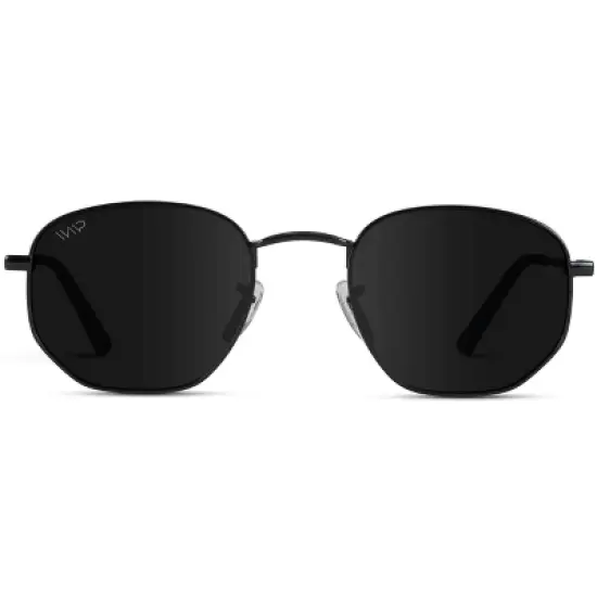 WMP Eyewear Round Geometric Retro Polarized Sunglasses image {4}