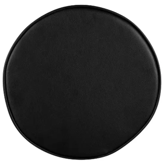 Emma and Oliver Black Adjustable Doctors Stool on Wheels with Ergonomic Molded Seat image {6}