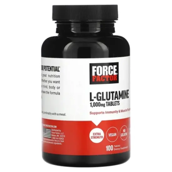 Force Factor L-Glutamine Tablets, 1,000 mg, 100 Tablets image {3}