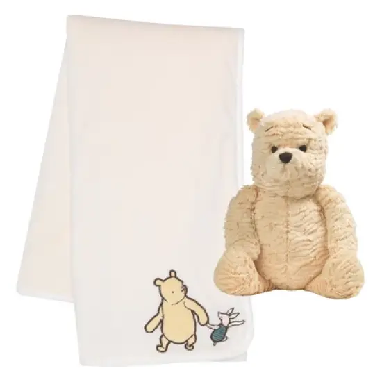 Lambs & Ivy Disney Baby Classic Winnie the Pooh Blanket & Plush Baby Gift Set image {6}