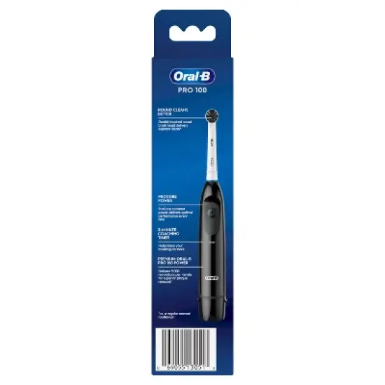 Oral-B PRO 100 Charcoal Battery Brush image {2}