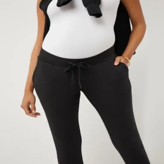 Under Belly French Terry Maternity Jogger Pant | A Pea in the Pod image {5}